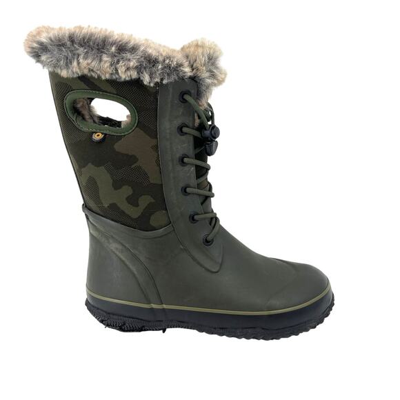 Bogs Arcata Y5/EU38/W7.5 T-Camo Green Waterproof Faux Fur Lined Winter Boots - Picture 1 of 9